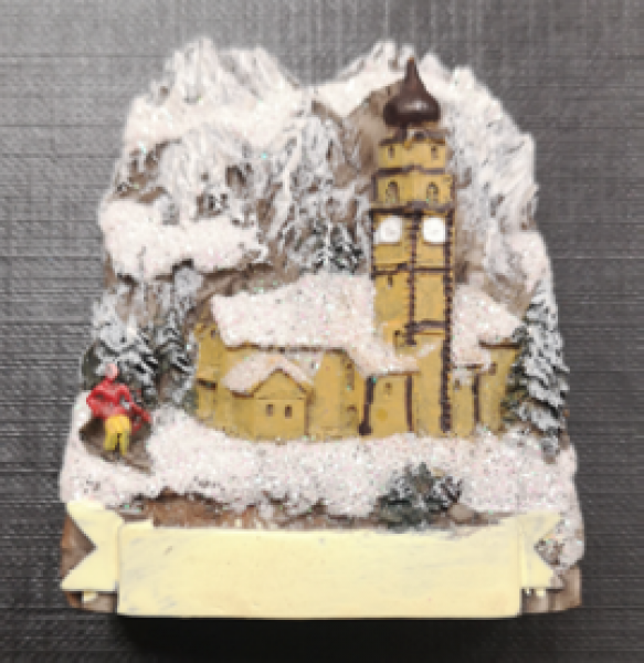 Magnet Winter Berge Kirche